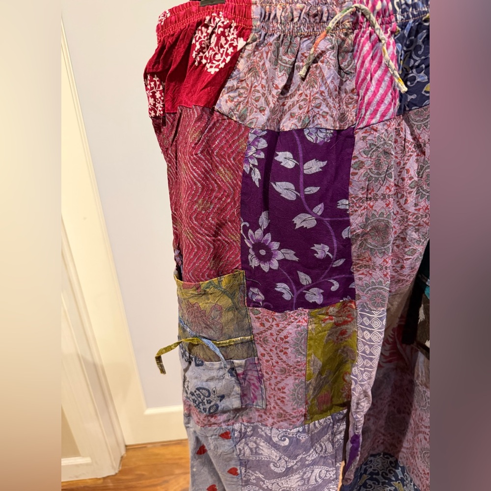 Kantha Patchwork Pants - image 3